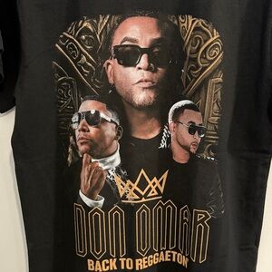 Don Omar Black Graphic Tee - Short Sleeve